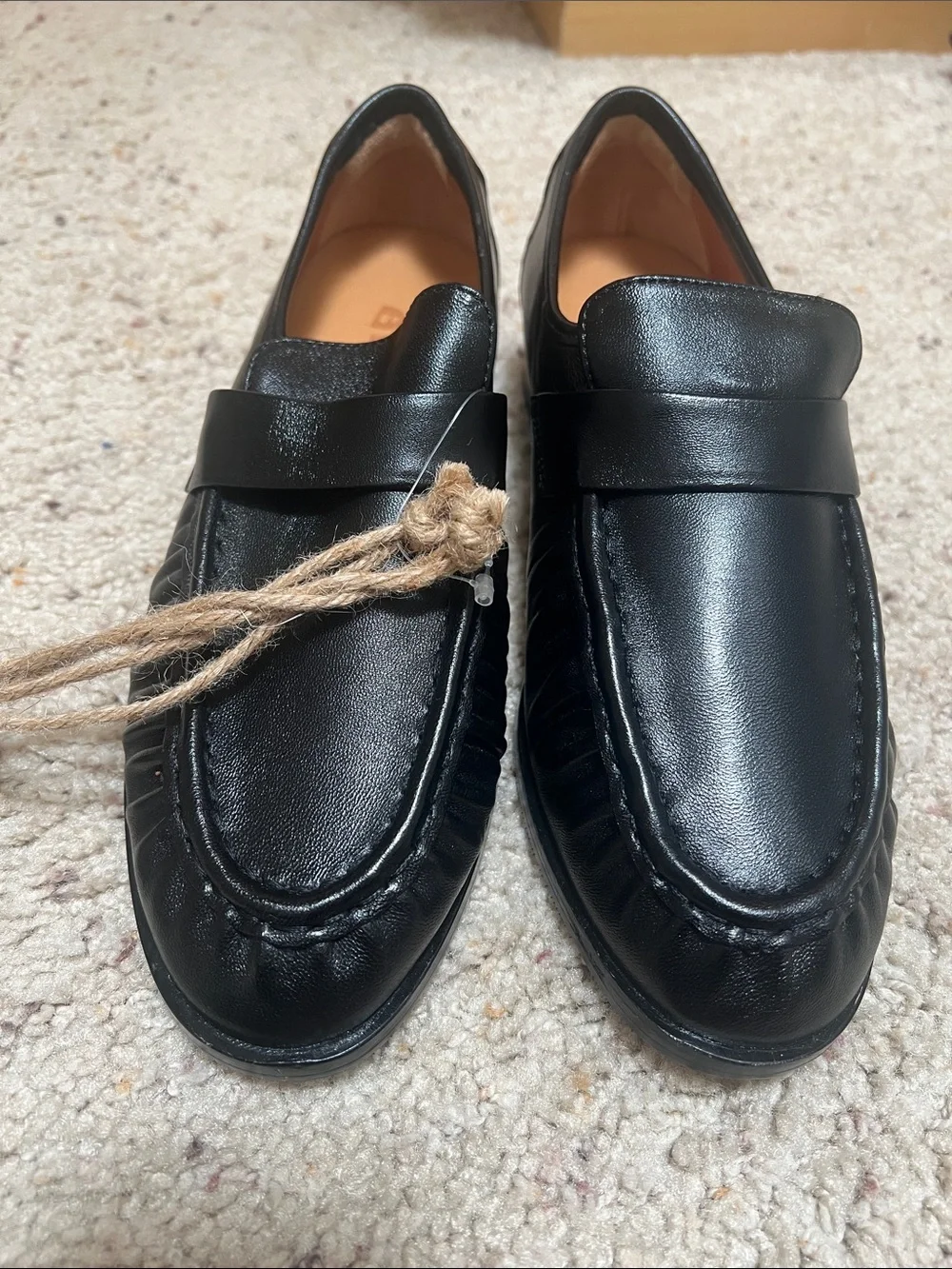 Bared Footwear | NWOB Chauna loafers in Black Leather - Size 37